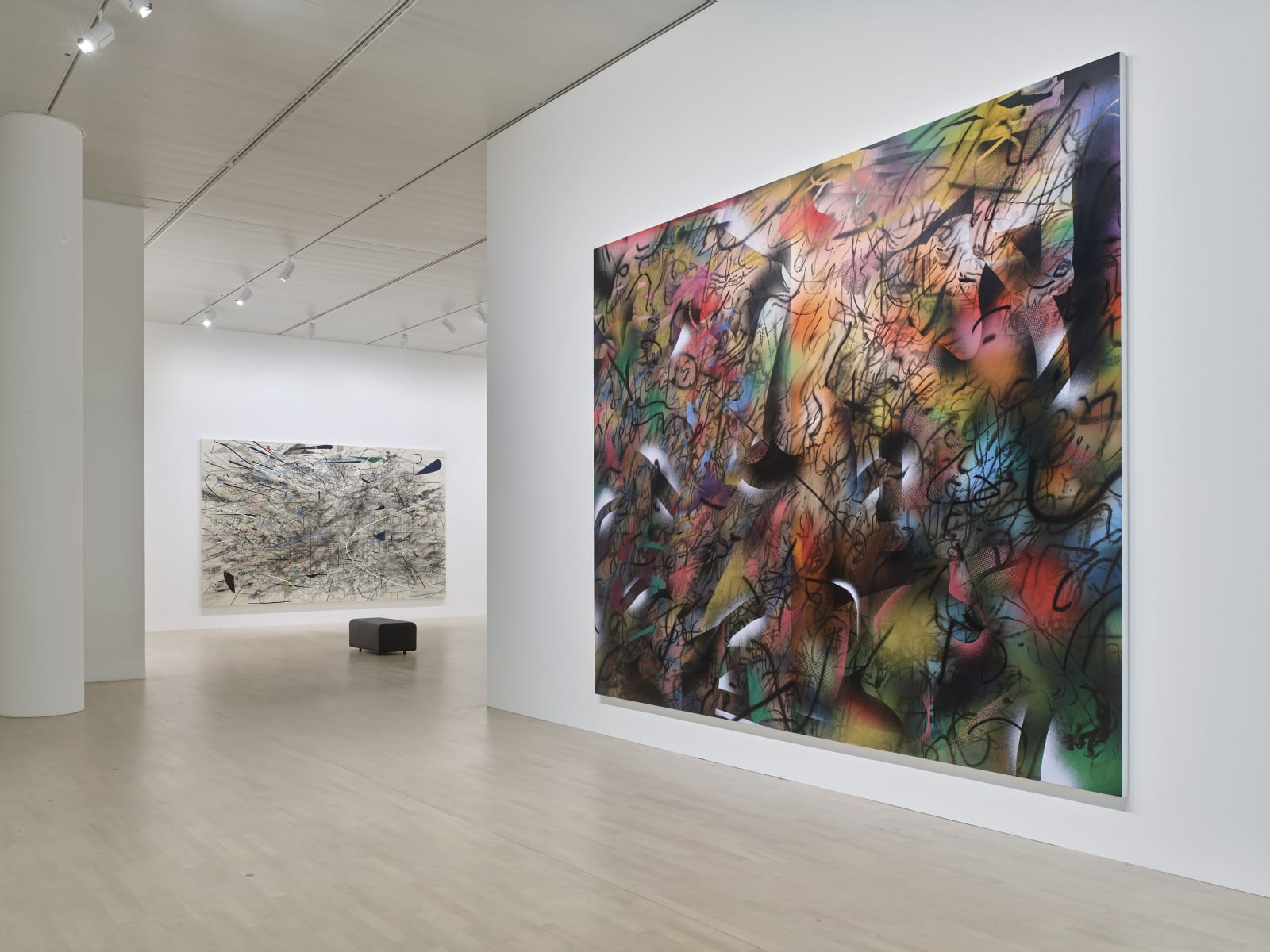 Julie Mehretu, KAIROS / Hauntological Variations, Exhibition view, Kunstsammlung Nordrhein-Westfalen, 2025, Photo: Achim Kukulies