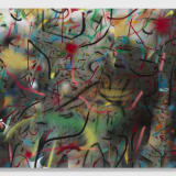 Julie Mehretu, Your hands are like two shovels, digging in me (sphinx), 2021-2022, Ink and acrylic on canvas, 96 x 120 in/243,8 x 304,8 cm, Collection: Tate Modern, London, Courtesy of the artist, White Cube, London and Marian Goodman Gallery, New York, P