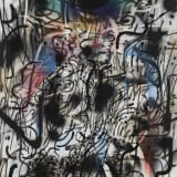 Julie Mehretu, Oneironaut2, 2022-2023, Ink and Acrylic on Canvas, 96 x 72 in./243,8 x 182,9 cm, Private Collection, Photo: Tom Powel Imaging © Julie Mehretu