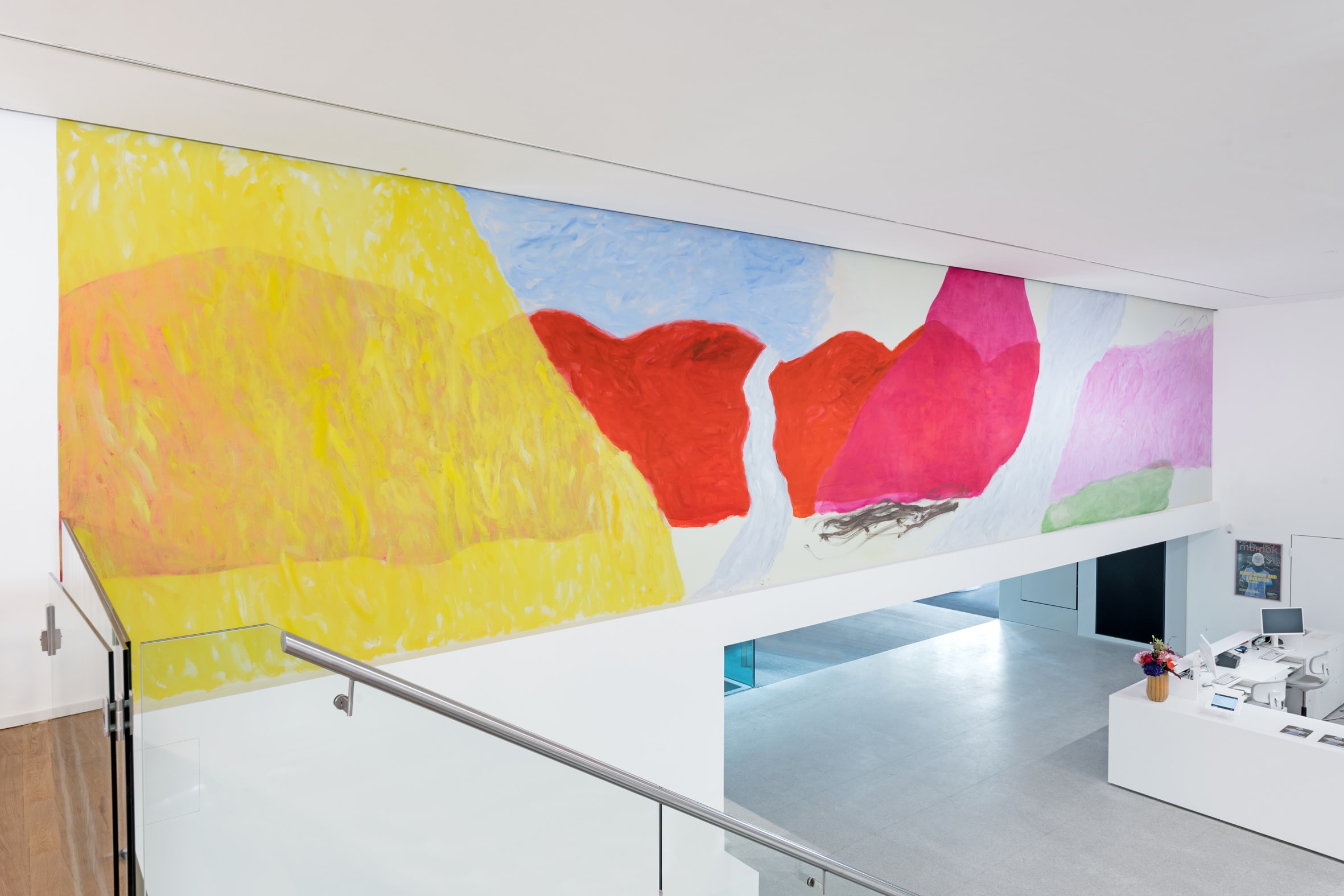 Colorful wall painting by Jongsuk Yoon