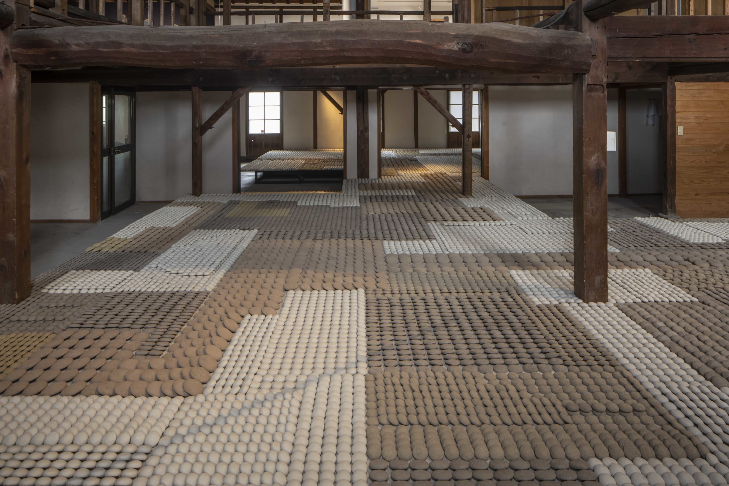 An installation by Delcy Morales made of earth