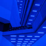 Steve McQueen, Bass, 2024, LED Light and Sound, Courtesy the artist, Co-commissioned work by Laurenz Foundation, Schaulager Basel and Dia Art Foundation, 15 June – 16 November 2025, Schaulager® Münchenstein/Basel (Installation view), Photo: Pati Grabowicz